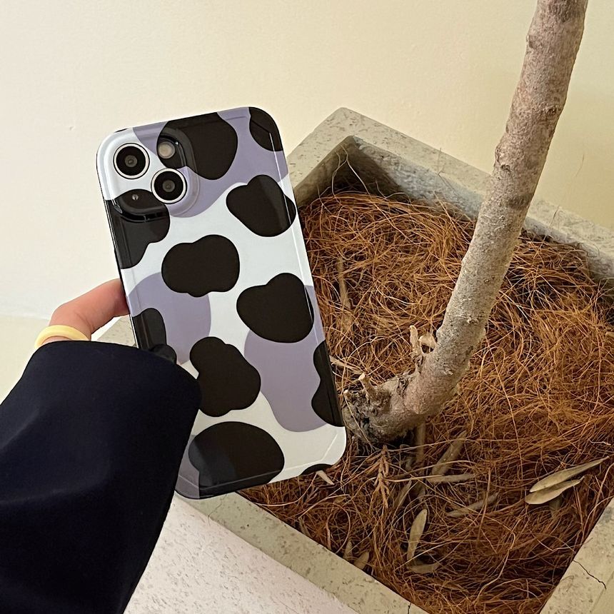 Phone Print Cow Case
