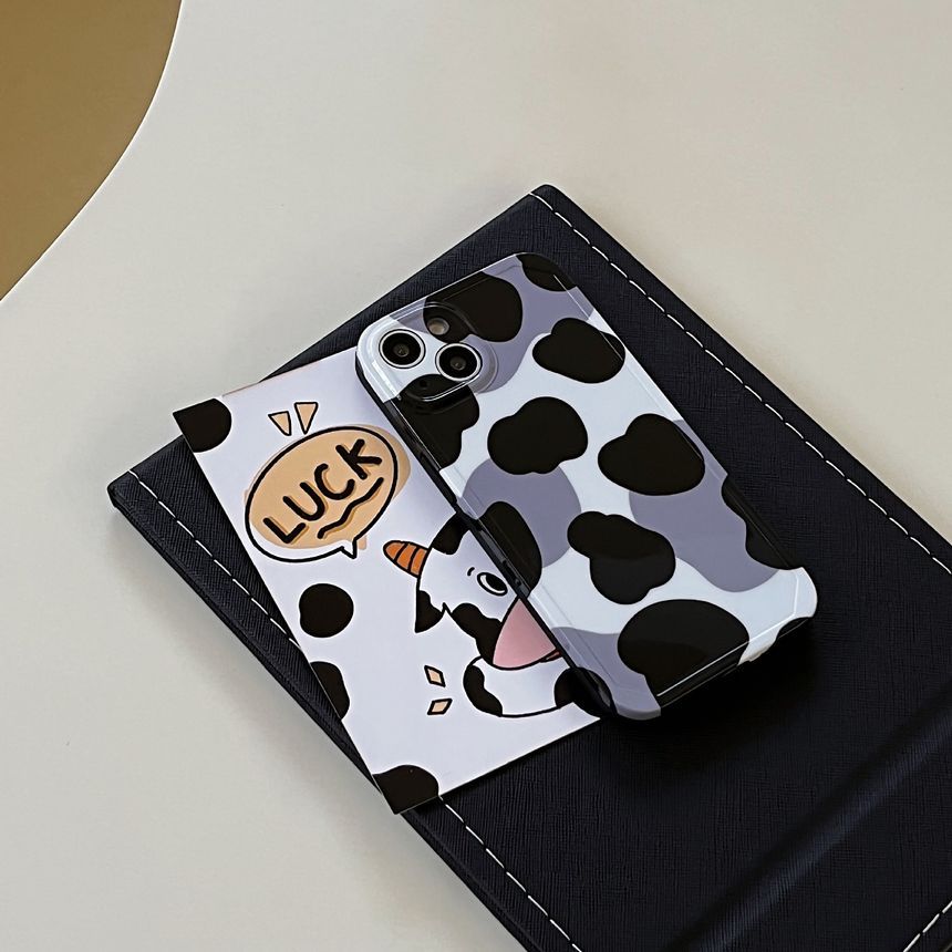 Phone Print Cow Case