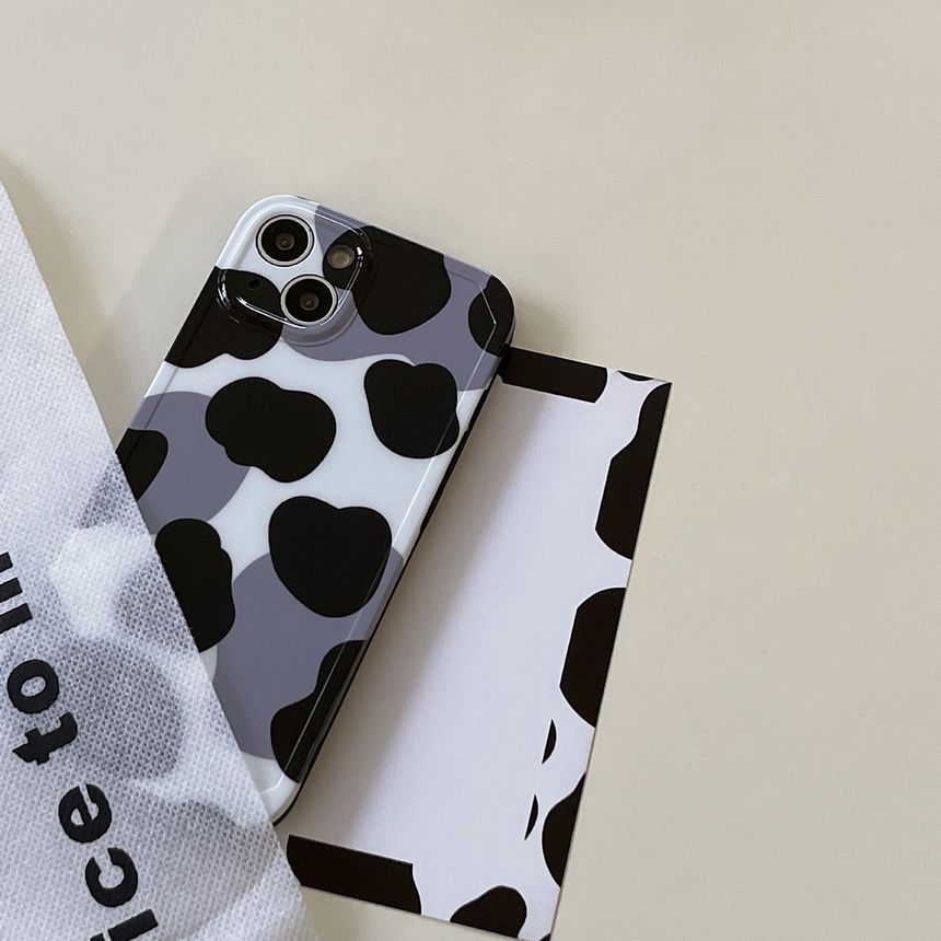 Phone Print Cow Case