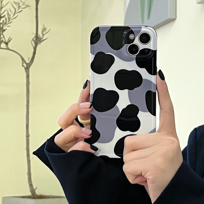 Phone Print Cow Case