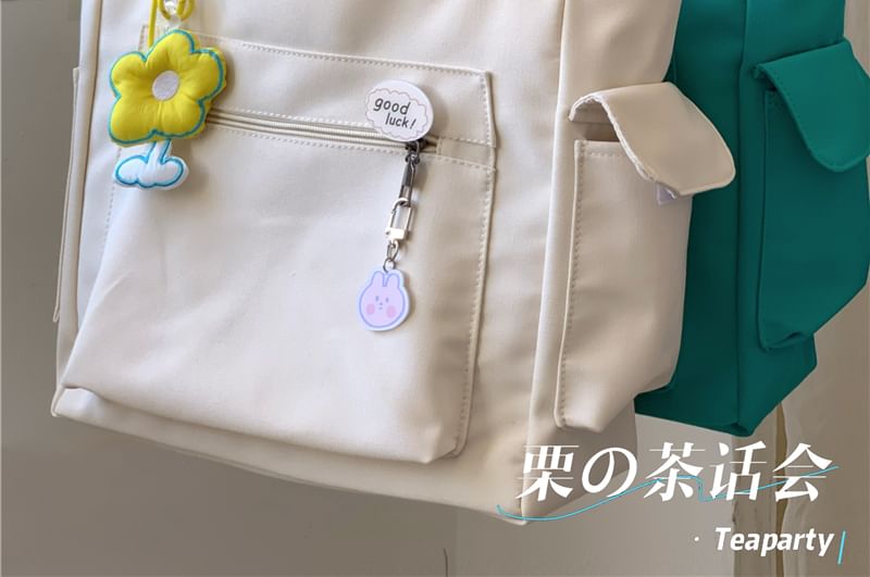 Plain Multi-Pocket Tote Bag