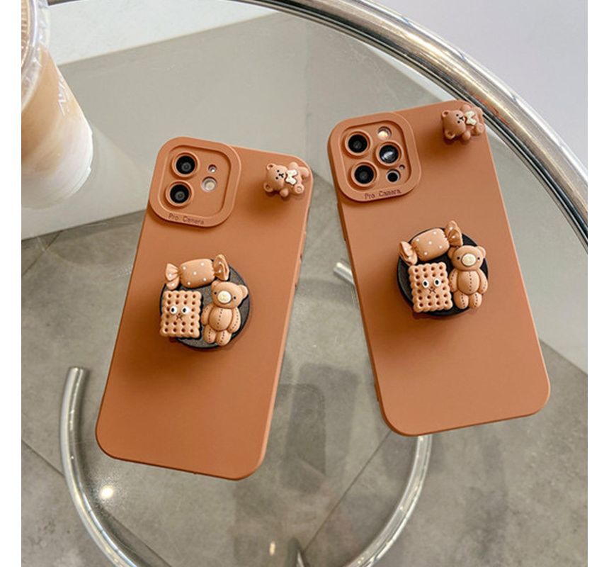 Bear Phone Case - iPhone 14 Pro Max / 14 Pro / 14 Max / 14 / 13 Pro Max / 13 Pro / 13 / 13 mini / 12 Pro Max / 12 Pro / 12 / 12 mini / 11 Pro Max / 11 Pro / 11 / SE / XS Max / XS / XR / X / 8 / 8 Plus / 7 / 7 Plus