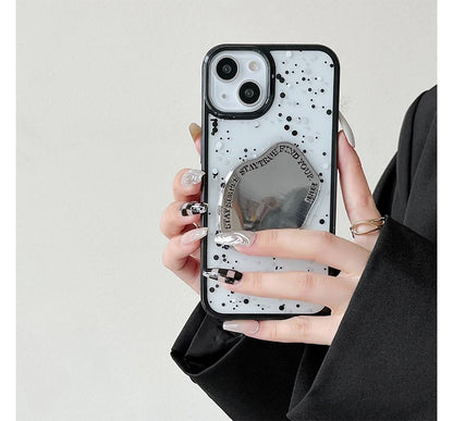 Splattered Mirrored Phone Case - iPhone 14 Pro Max / 14 Pro / 14 Max / 14 / 13 Pro Max / 13 Pro / 13 / 13 mini / 12 Pro Max / 12 Pro / 12 / 12 mini / 11 Pro Max / 11 Pro / 11 / SE / XS Max / XS / XR / X / 8 / 8 Plus / 7 / 7 Plus