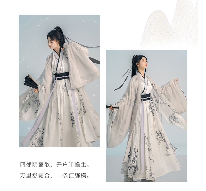 Print Hanfu Costume Set