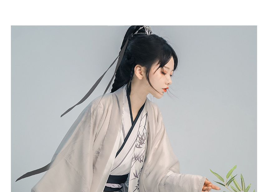 Print Hanfu Costume Set