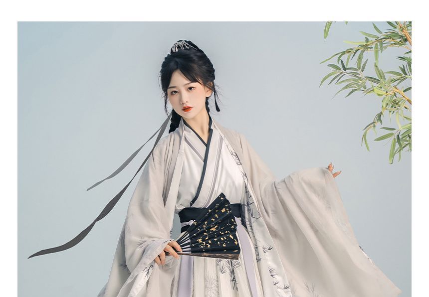 Print Hanfu Costume Set