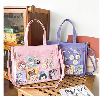 PVC Panel Canvas Tote Bag