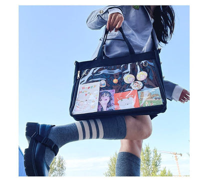 PVC Panel Canvas Tote Bag