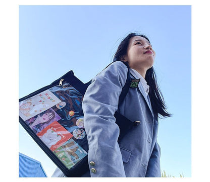 PVC Panel Canvas Tote Bag