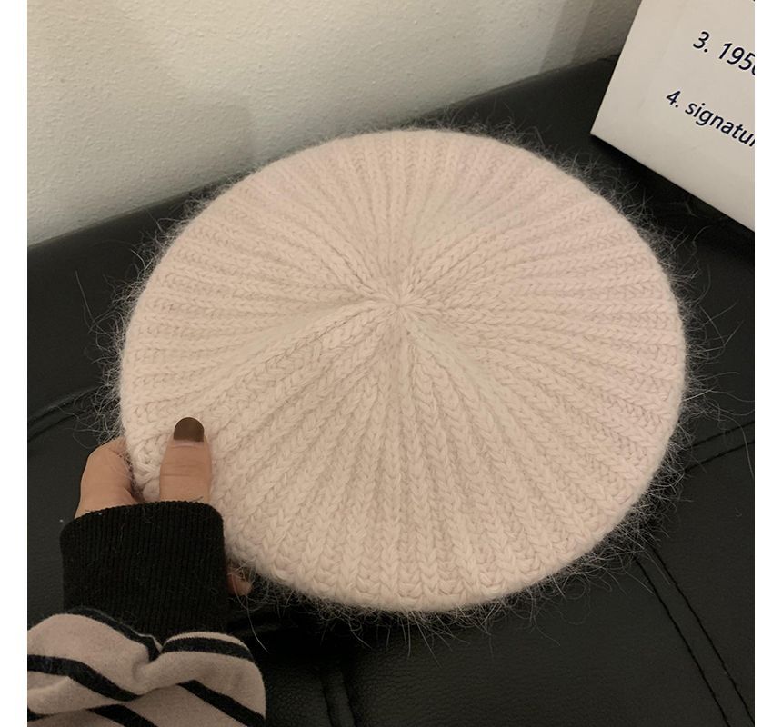 Plain Mohair Beret Hat