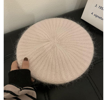 Plain Mohair Beret Hat