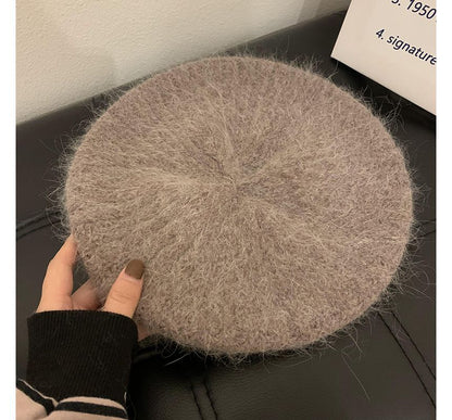 Plain Mohair Beret Hat
