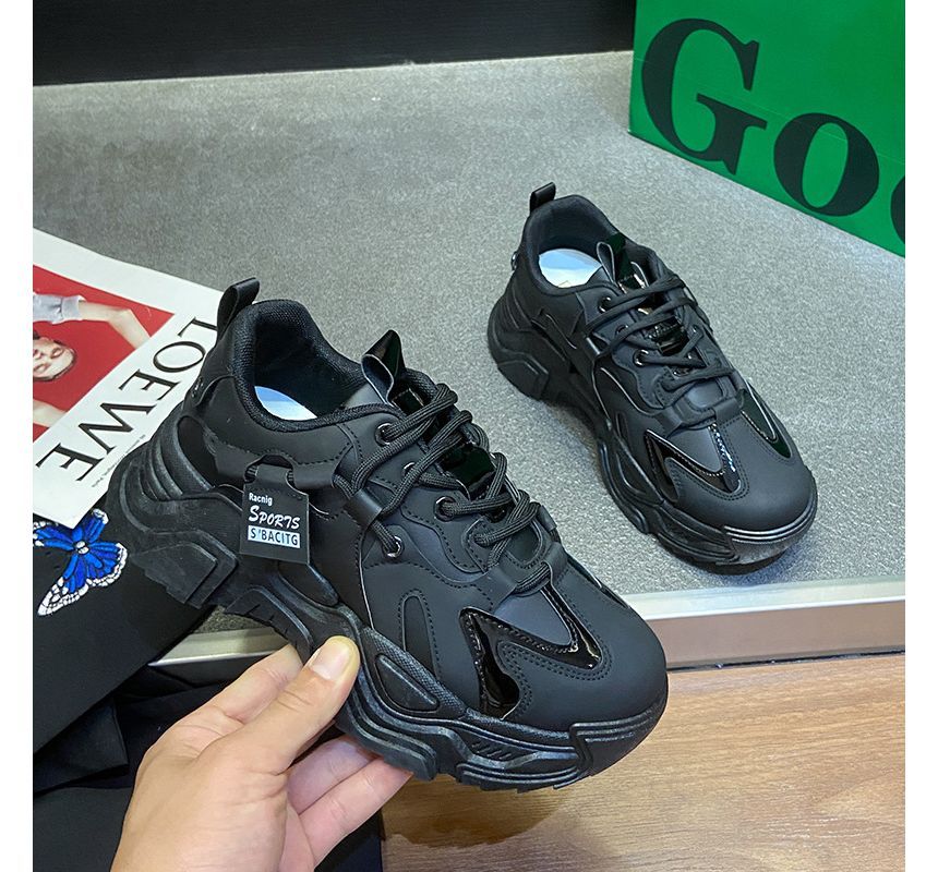 Platform Lace Up Sneakers