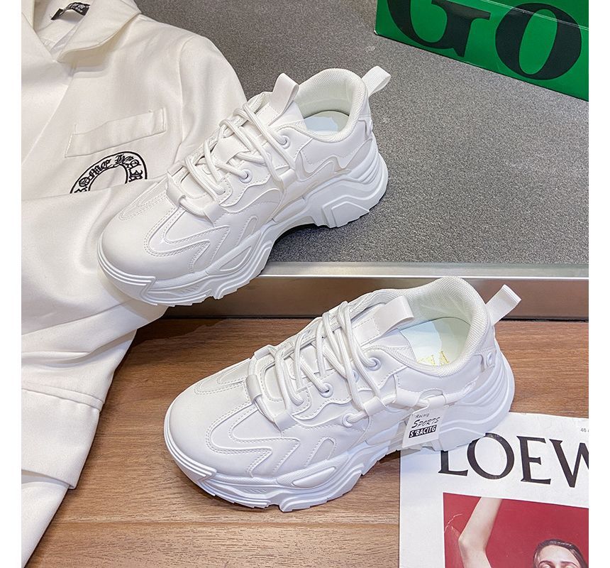 Platform Lace Up Sneakers