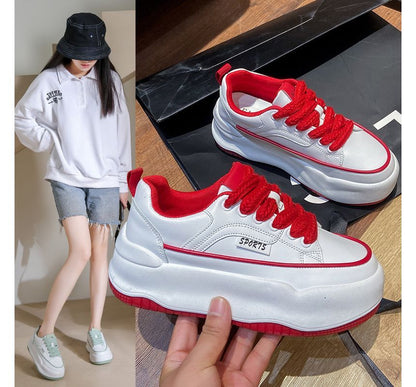 Lace Up Sneakers Platform