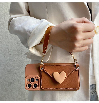 Heart Card Holder Phone Case