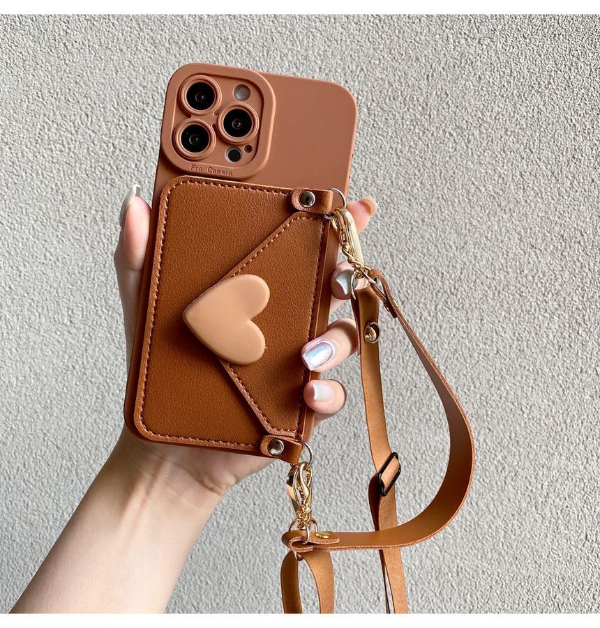 Heart Card Holder Phone Case