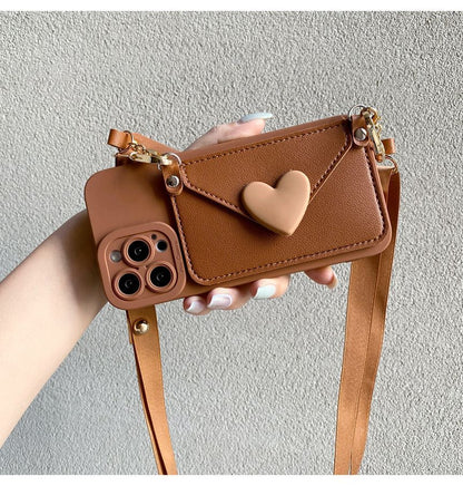 Heart Card Holder Phone Case