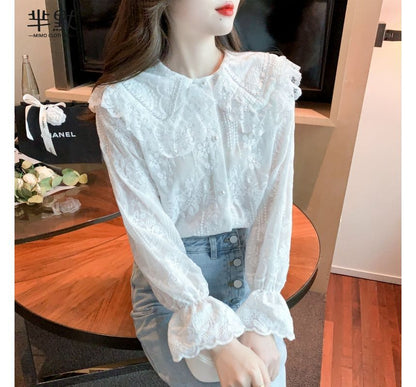 Collared Lace Blouse