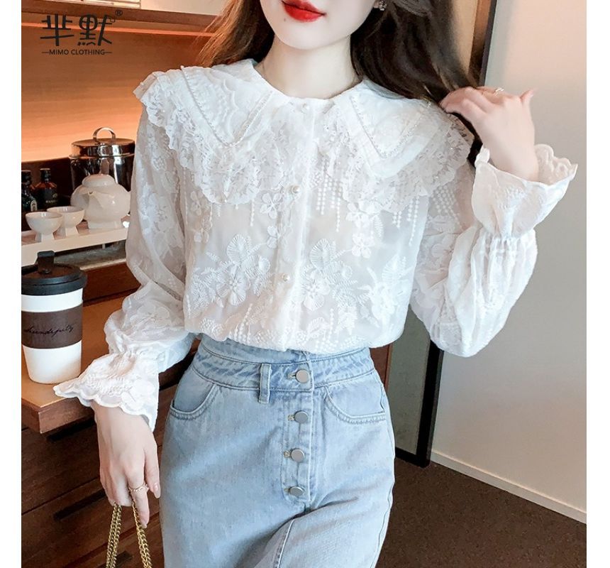 Collared Lace Blouse