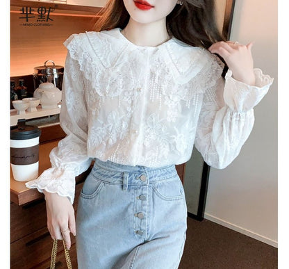 Collared Lace Blouse