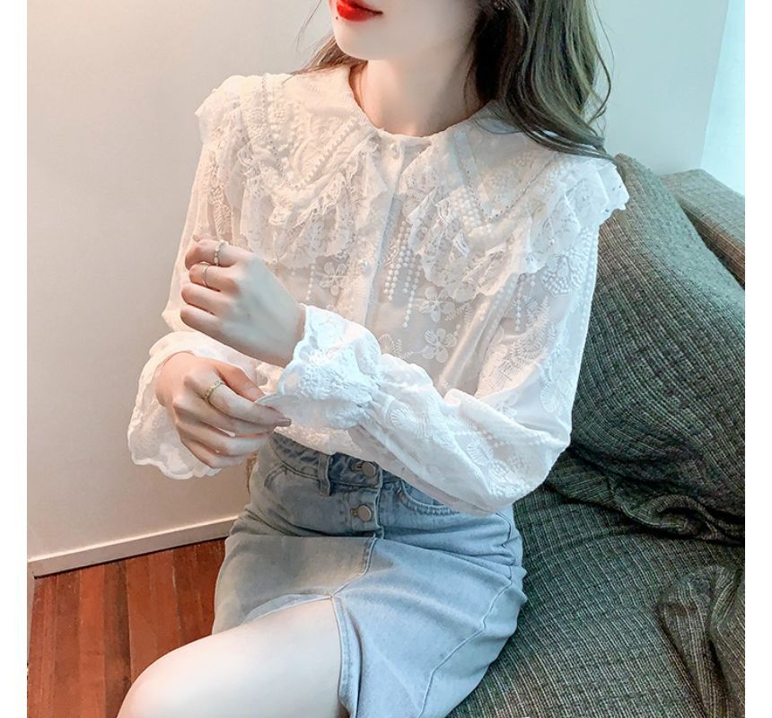 Collared Lace Blouse