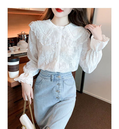 Collared Lace Blouse