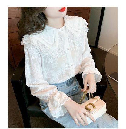 Collared Lace Blouse