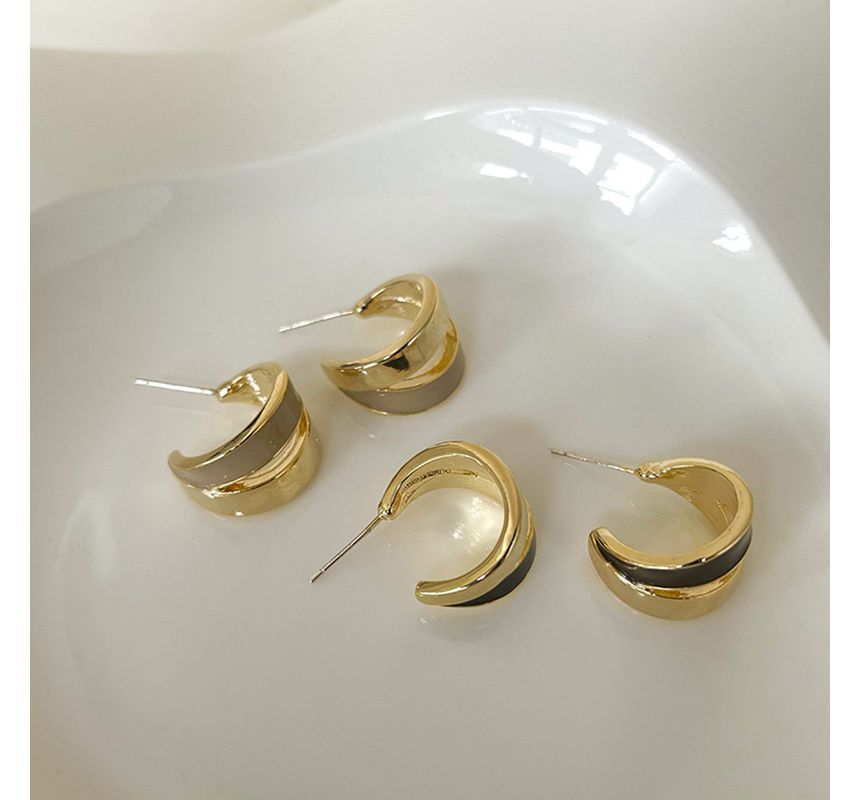 Alloy Open Hoop Earring