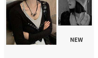 Lettering Knit Beanie