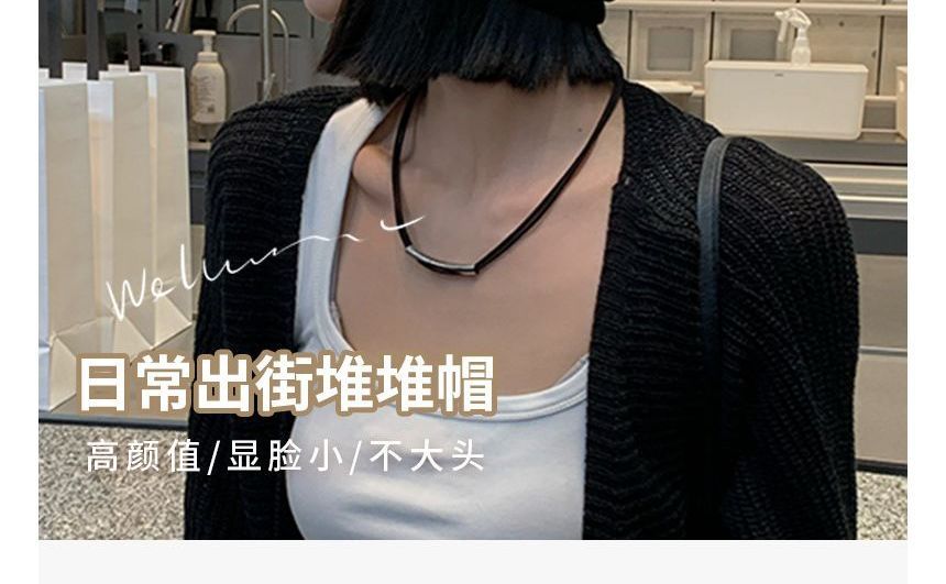 Lettering Knit Beanie