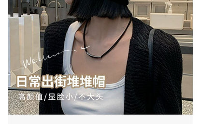 Lettering Knit Beanie