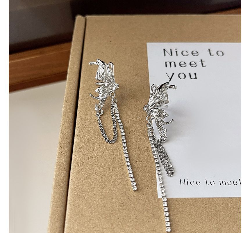 Butterfly Ear Chained Cuff