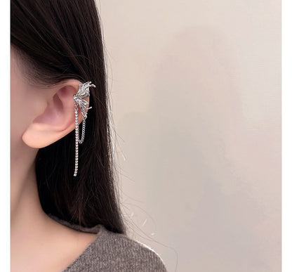 Butterfly Ear Chained Cuff