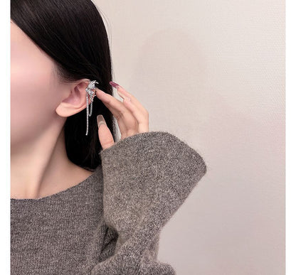 Butterfly Ear Chained Cuff