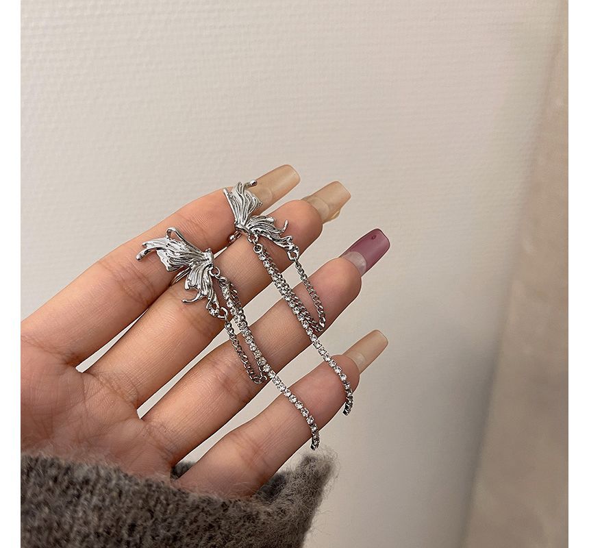 Butterfly Ear Chained Cuff