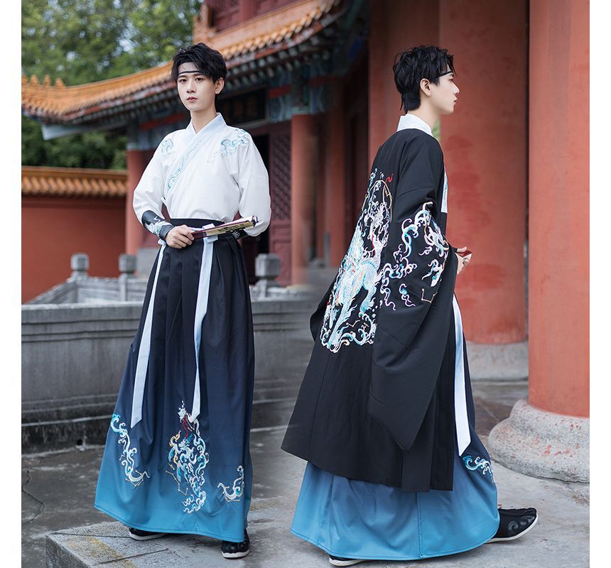 Embroidered Hanfu Robe / Long