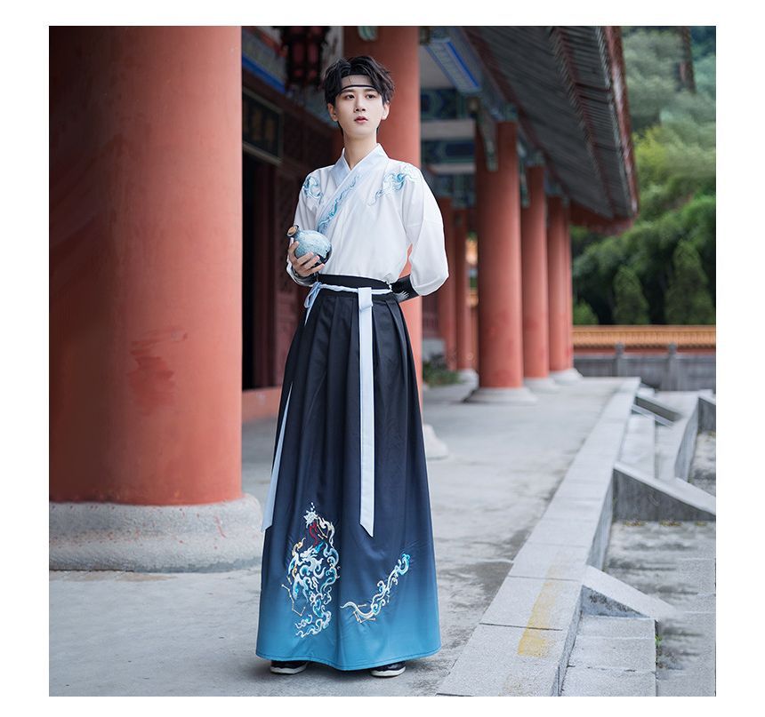 Embroidered Hanfu Robe / Long