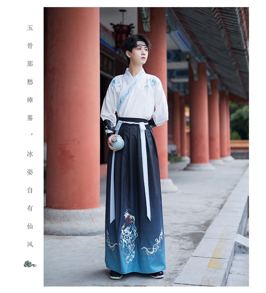 Embroidered Hanfu Robe / Long