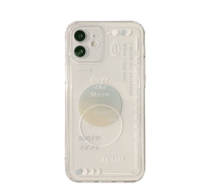 Lettering Transparent Phone Case