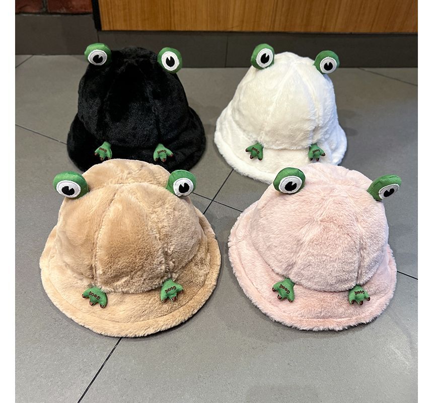 Frog Chenille Bucket Hat