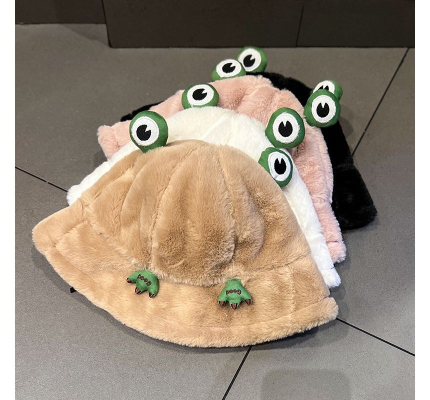 Frog Chenille Bucket Hat