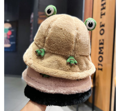 Frog Chenille Bucket Hat