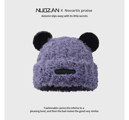 Ear Detail Fluffy Beanie