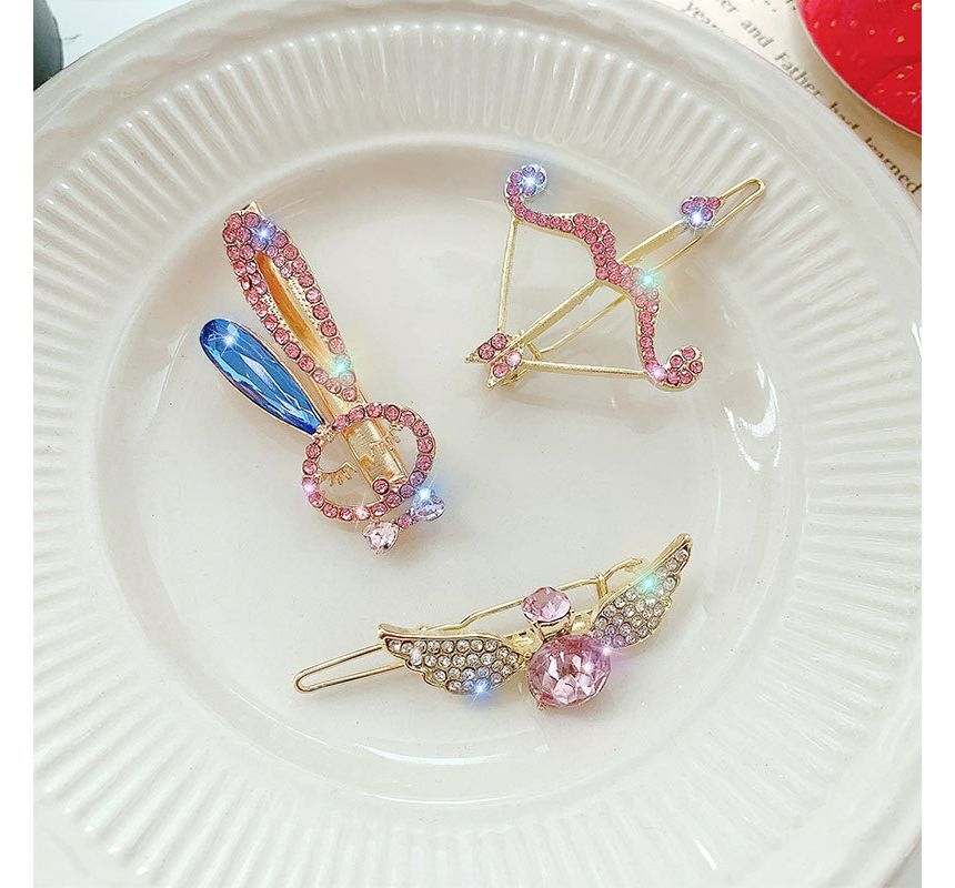 Rhinestone / Faux Pearl Alloy Hair Clip (various designs)