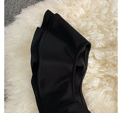 Ruffle Single Shoulder A-Line Mini Party Dress