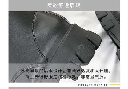 Platform Lace-Up Short Boots