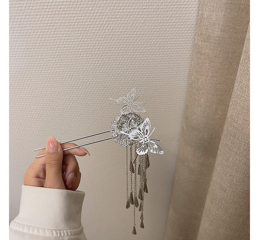 Butterfly Stick Fringed Alloy Hair