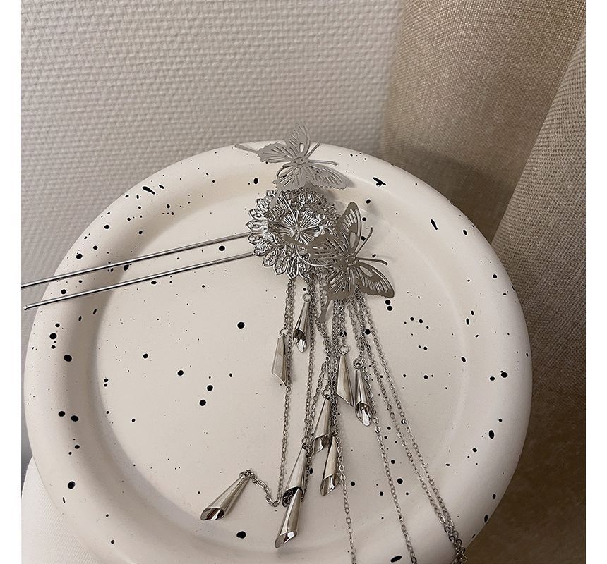 Butterfly Stick Fringed Alloy Hair