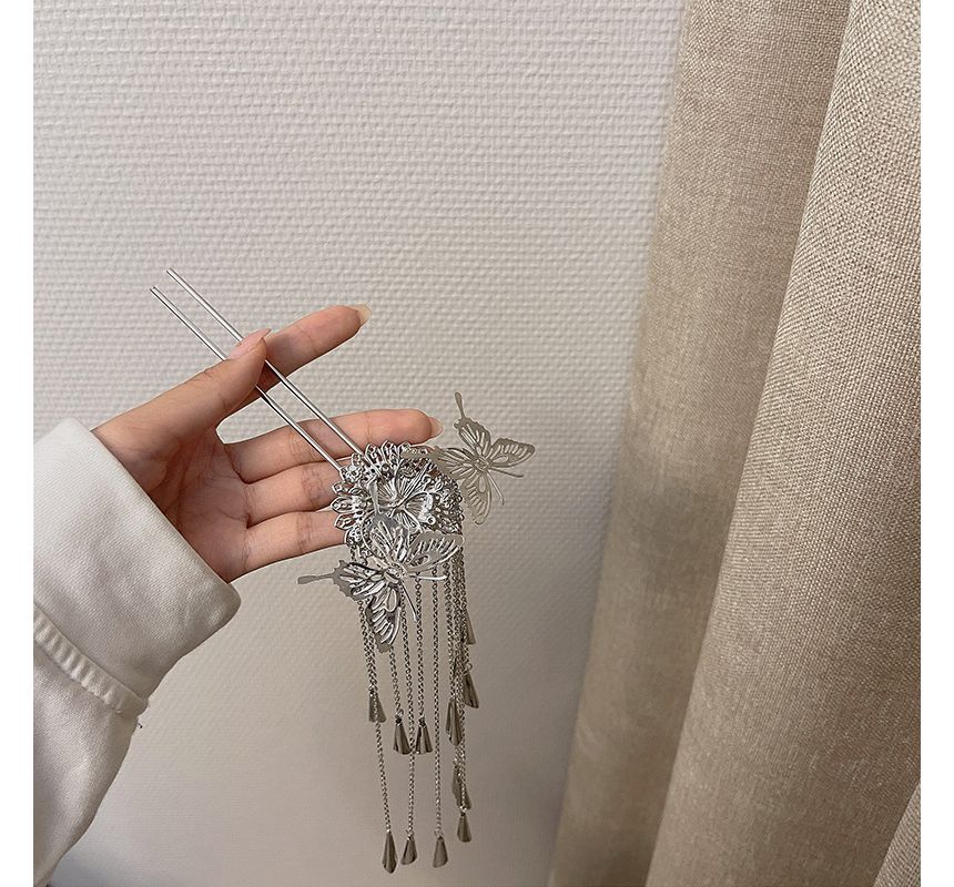 Butterfly Stick Fringed Alloy Hair